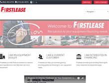 Tablet Screenshot of firstleaseonline.com